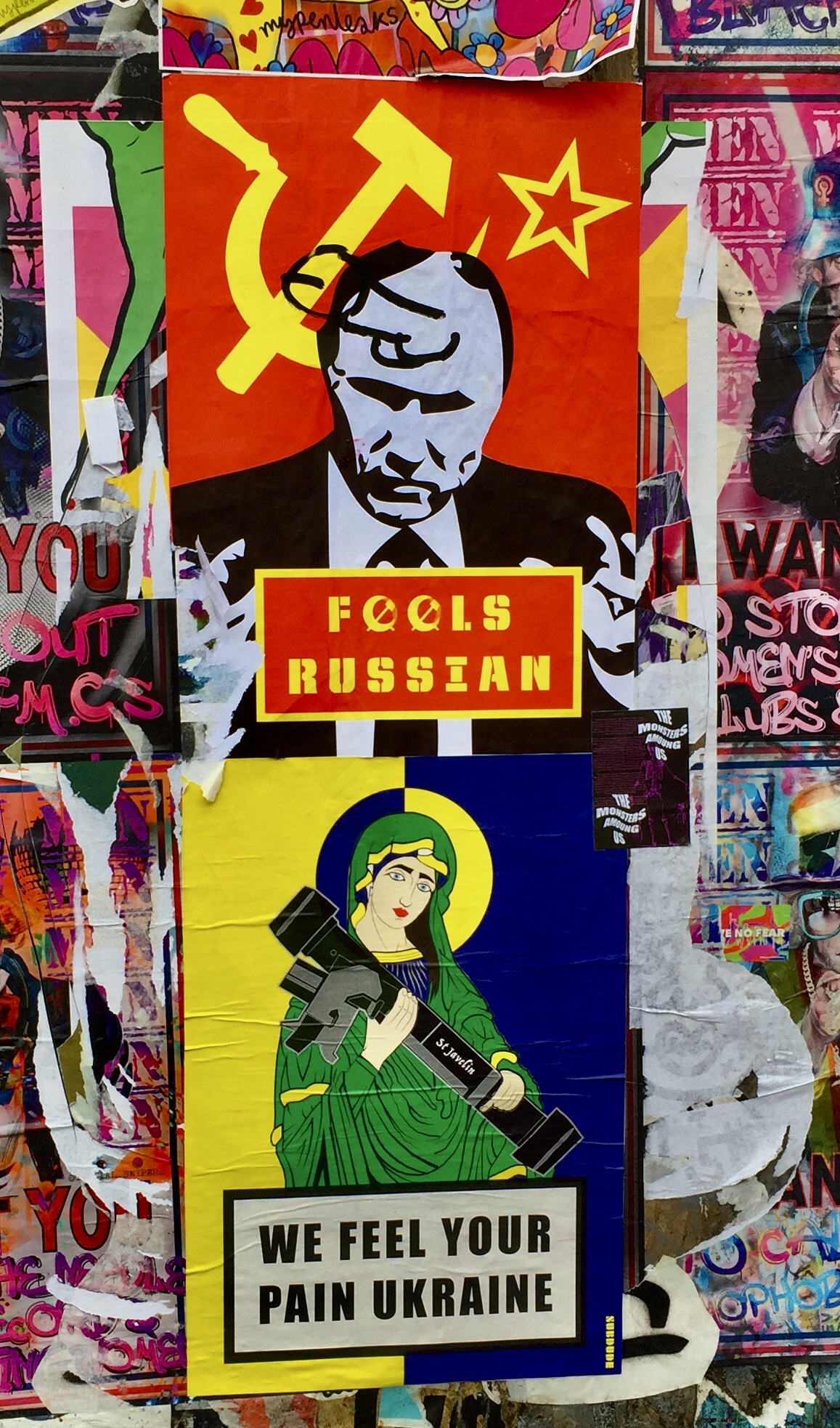More Street art (particularly work supporting Ukraine).